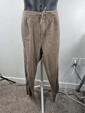 Guess Casual Drawstring Waist Brown Pants with Back Pockets